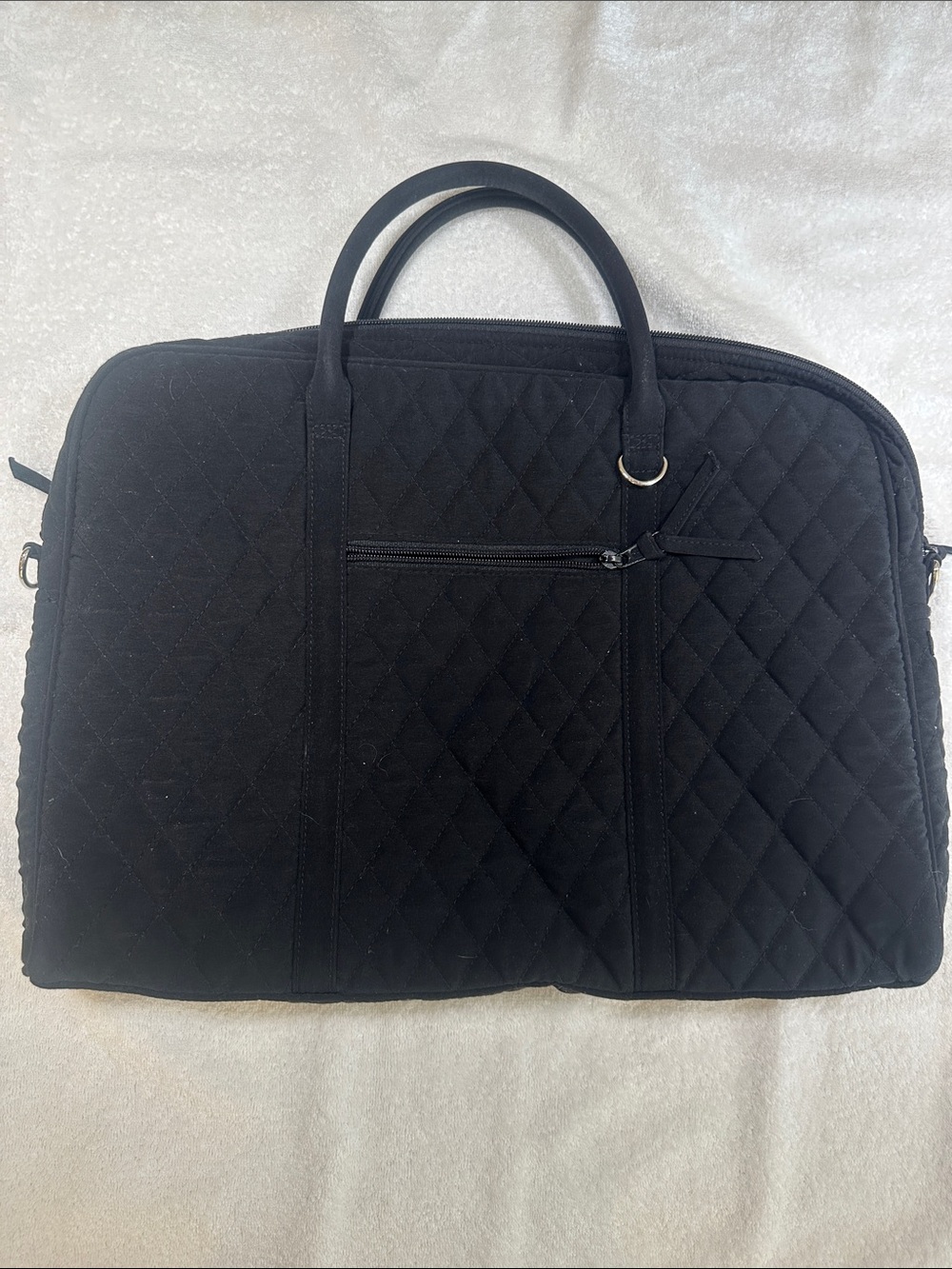 Ladies Vera Bradley Quilted Travel Briefcase - Black